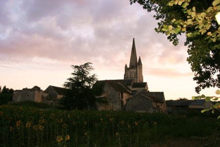 The Abbaye at dusk